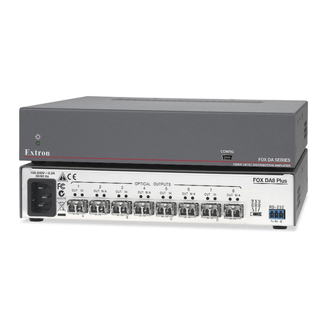 Extron electronics FOX DA8 Bedienungsanleitung