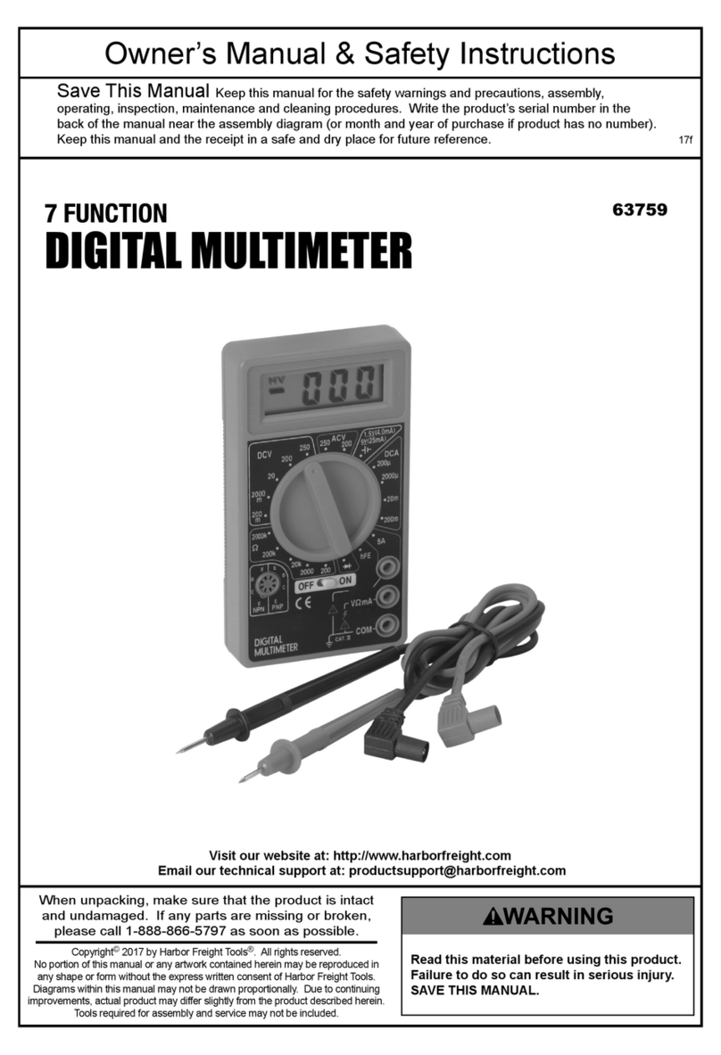 Harbor Freight Tools 7 function Bedienungsanleitung