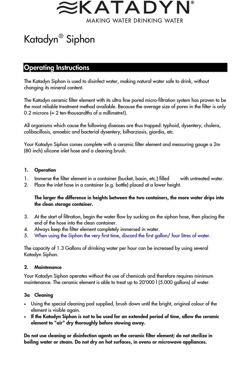 Katadyn Siphon Bedienungsanleitung