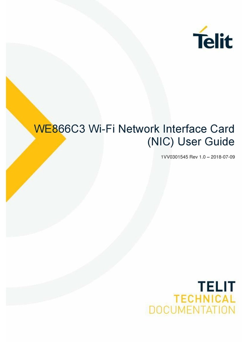 Telit Wireless Solutions WE866C3 Bedienungsanleitung