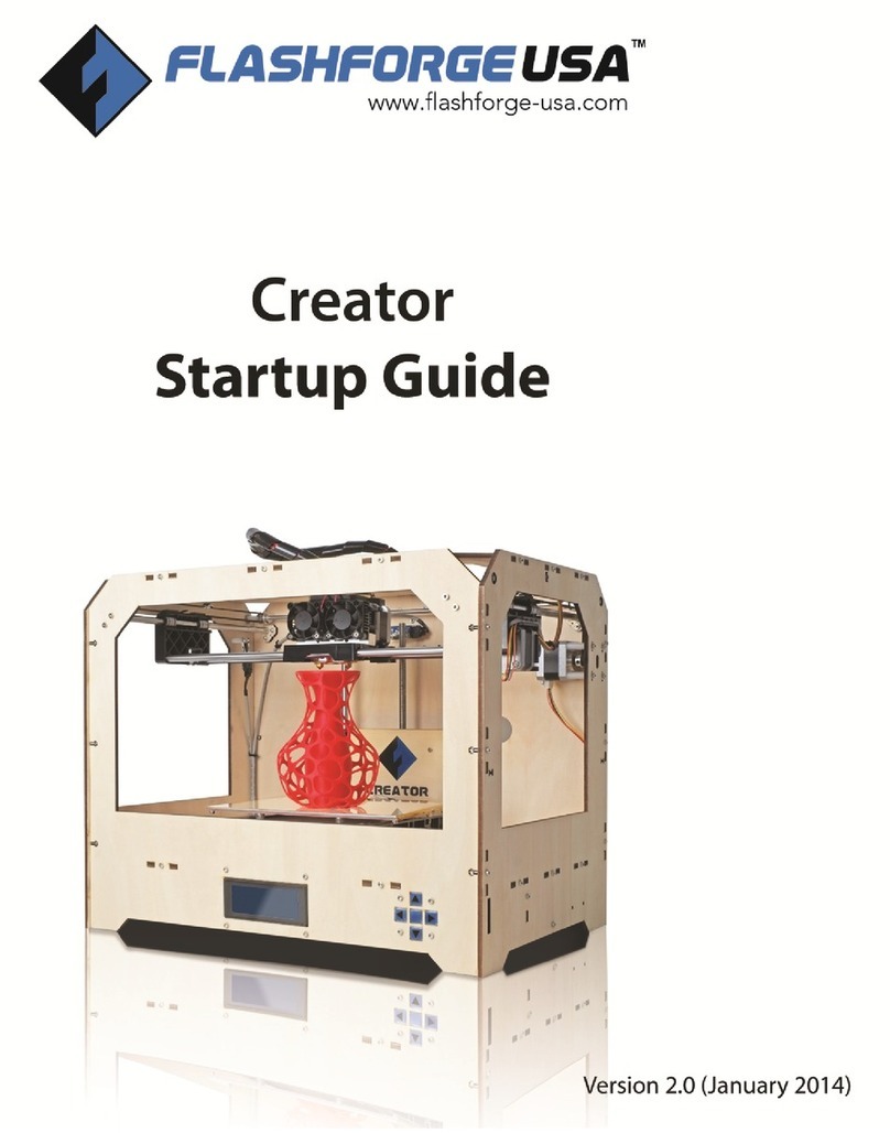 Flashforge USA Creator Benutzerhandbuch