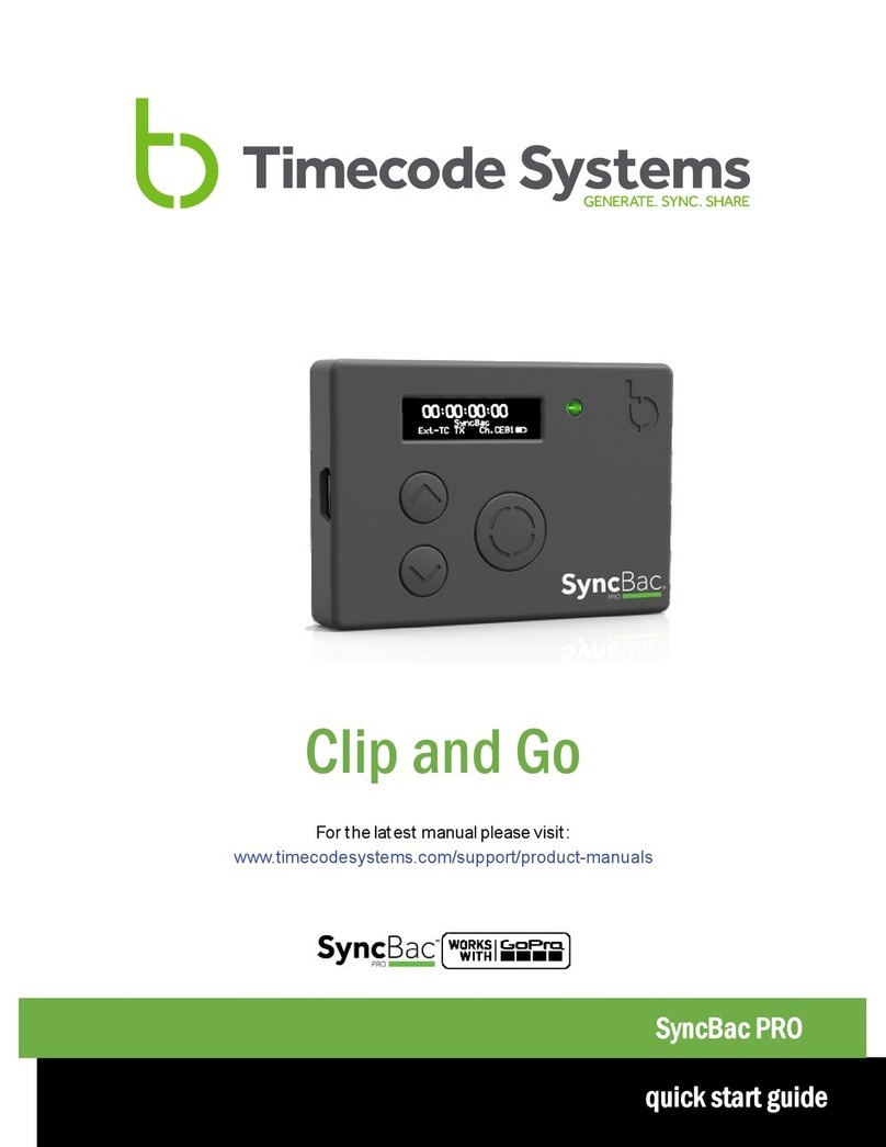 timecode systems SyncBac PRO Bedienungsanleitung