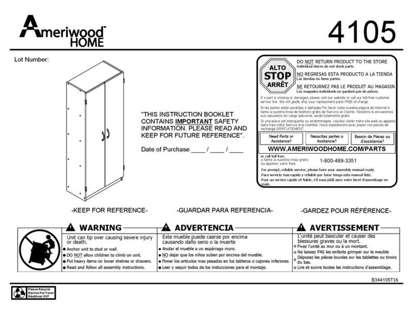 Ameriwood HOME 4105 Installations- und Betriebshandbuch