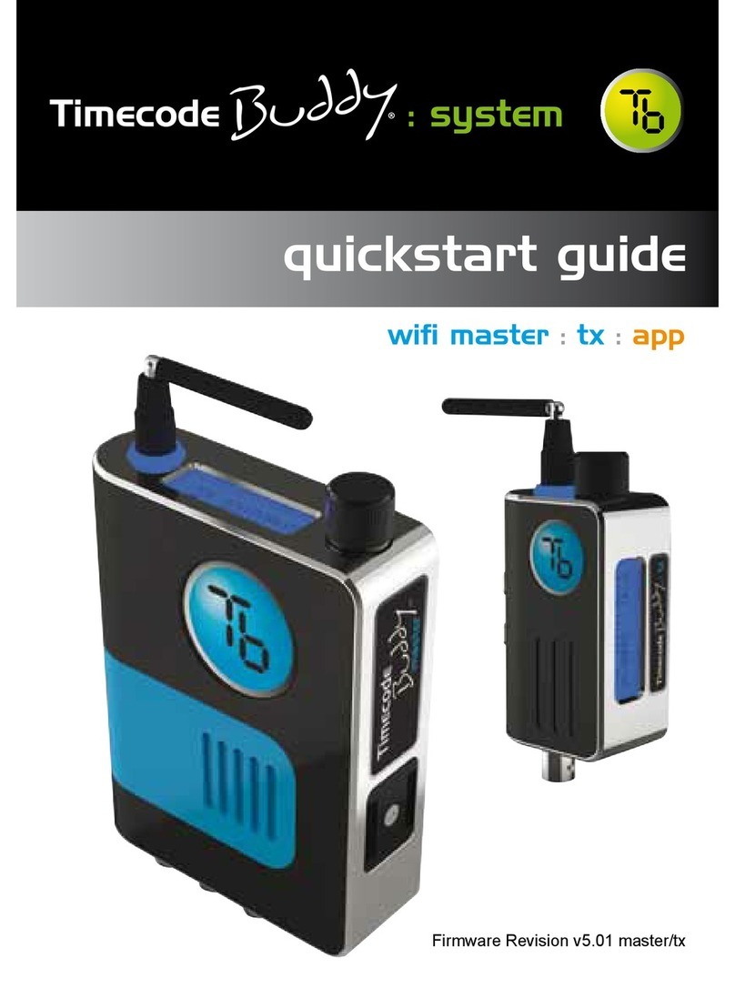 timecode systems Timecode Buddy: wifi master Bedienungsanleitung