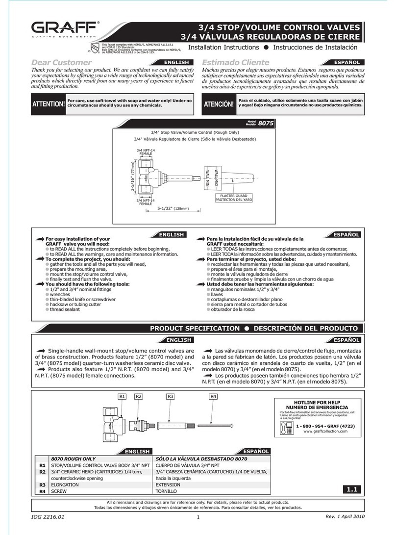 Graff 8075 Bedienungsanleitung