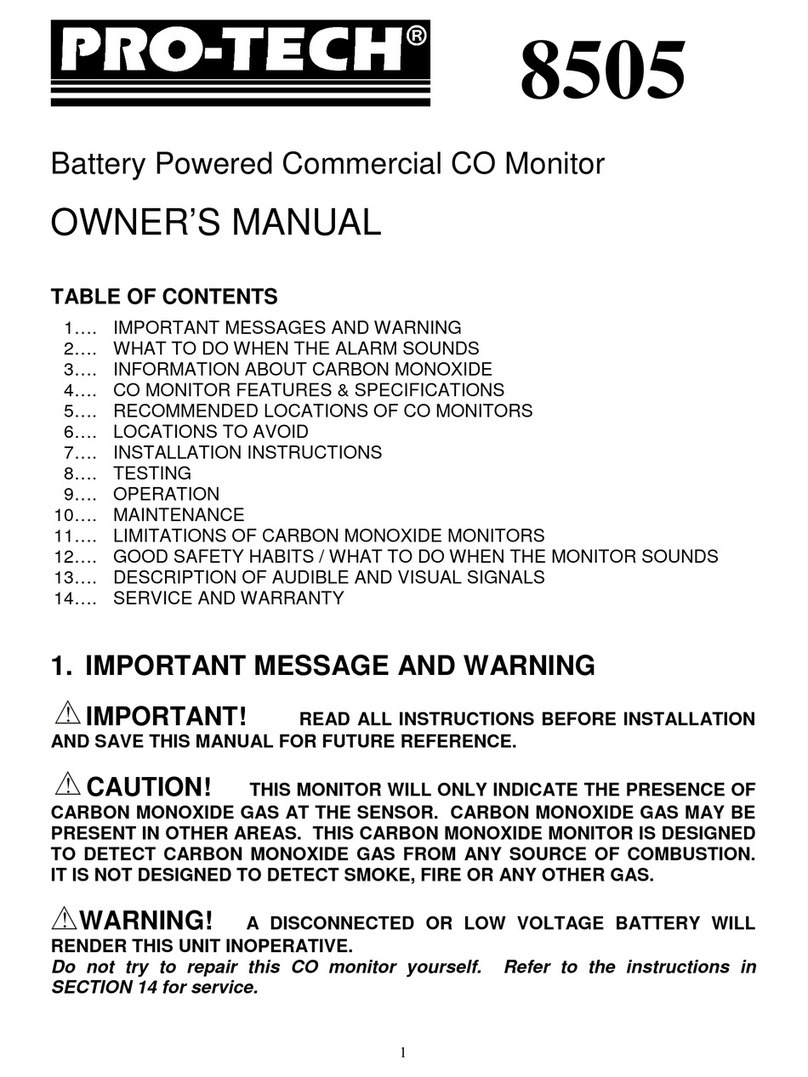 protech 8505 Bedienungsanleitung