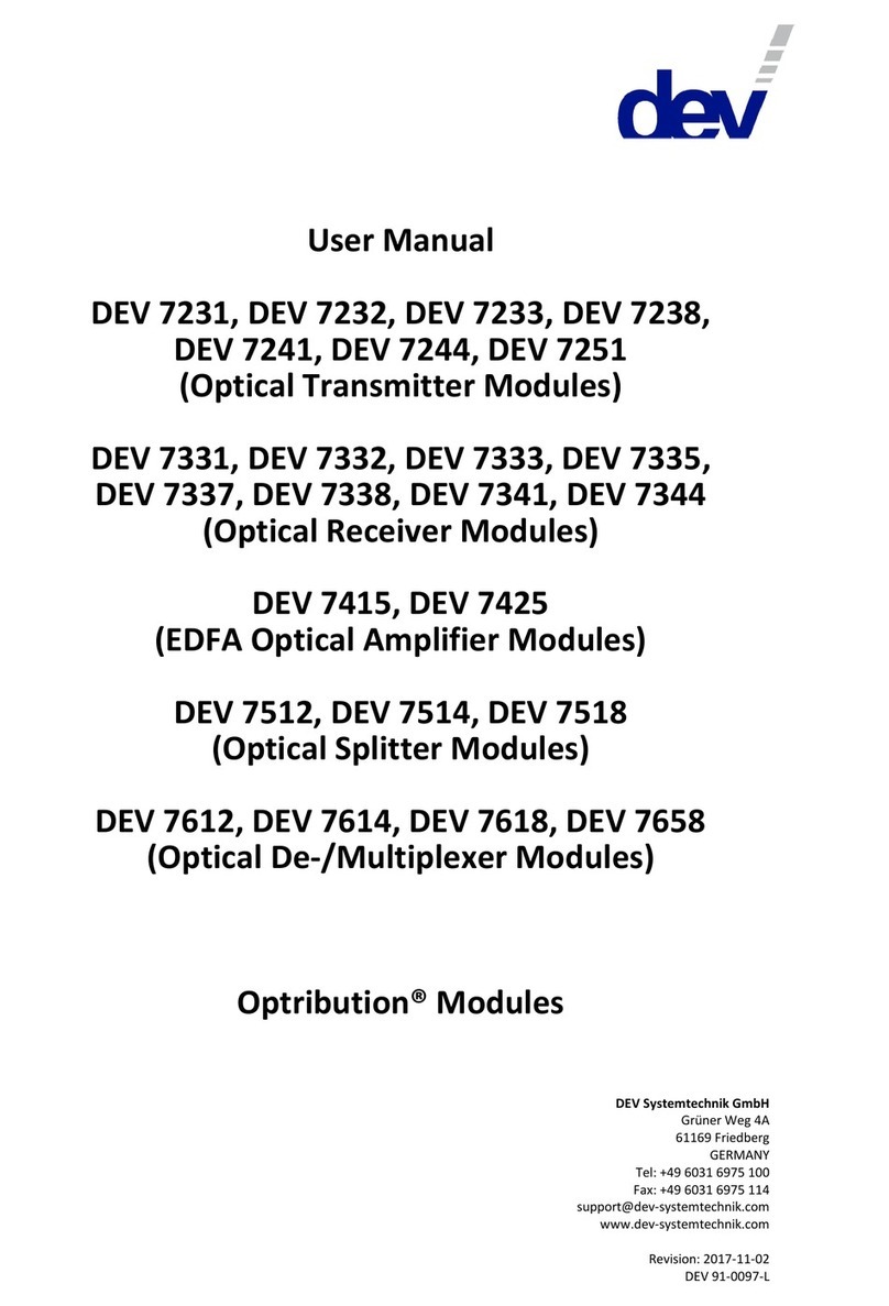 DEV 7231 Bedienungsanleitung