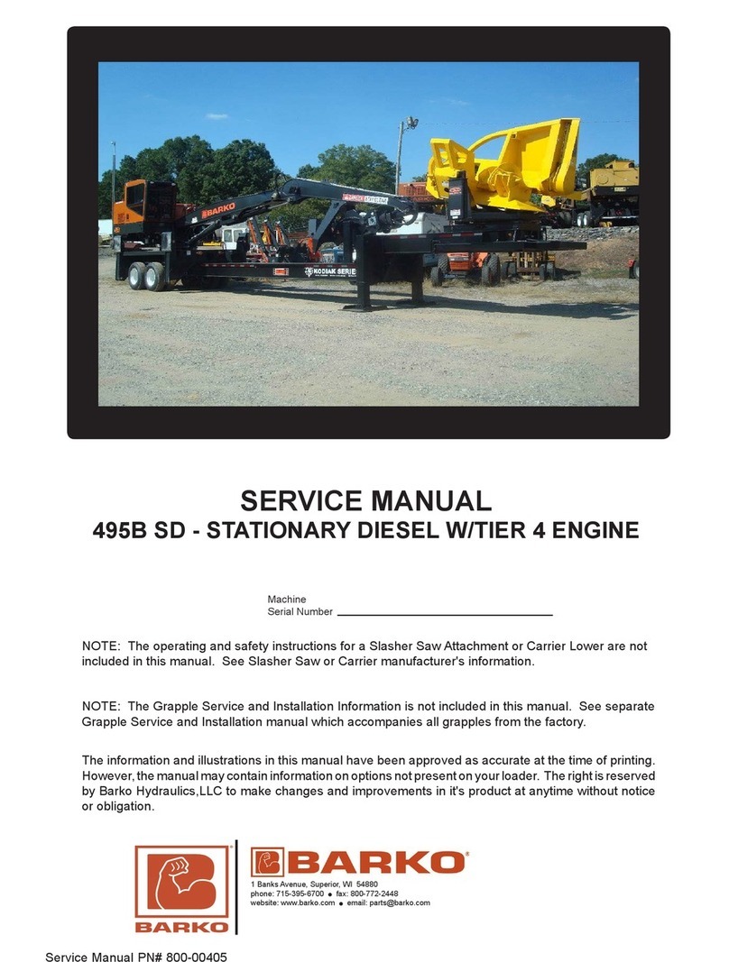 Barko Hydraulics 495B SD Bedienungsanleitung