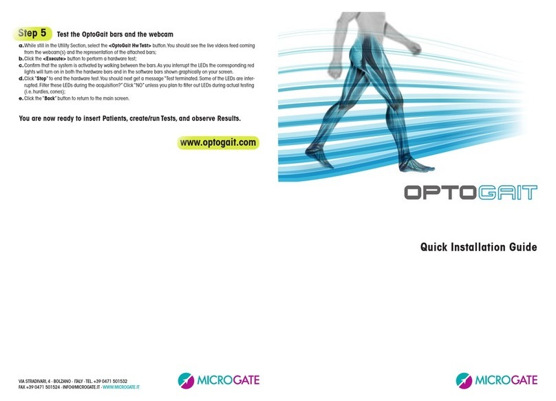 Microgate Optogate Bedienungsanleitung