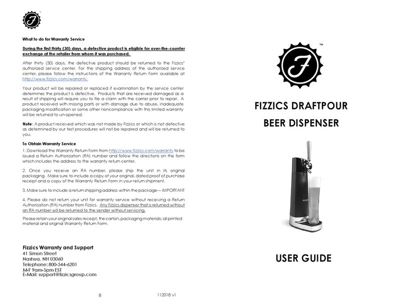 fizzics DRAFTPOUR Bedienungsanleitung