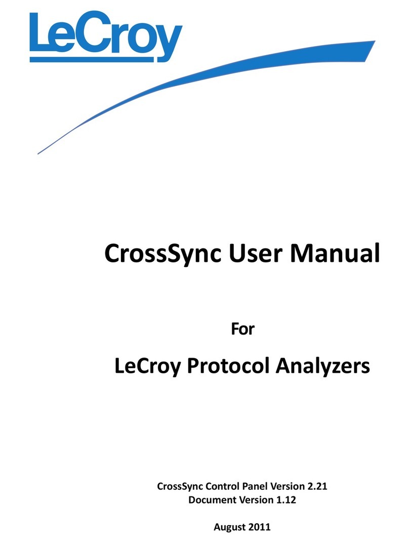 LeCroy CrossSync Bedienungsanleitung