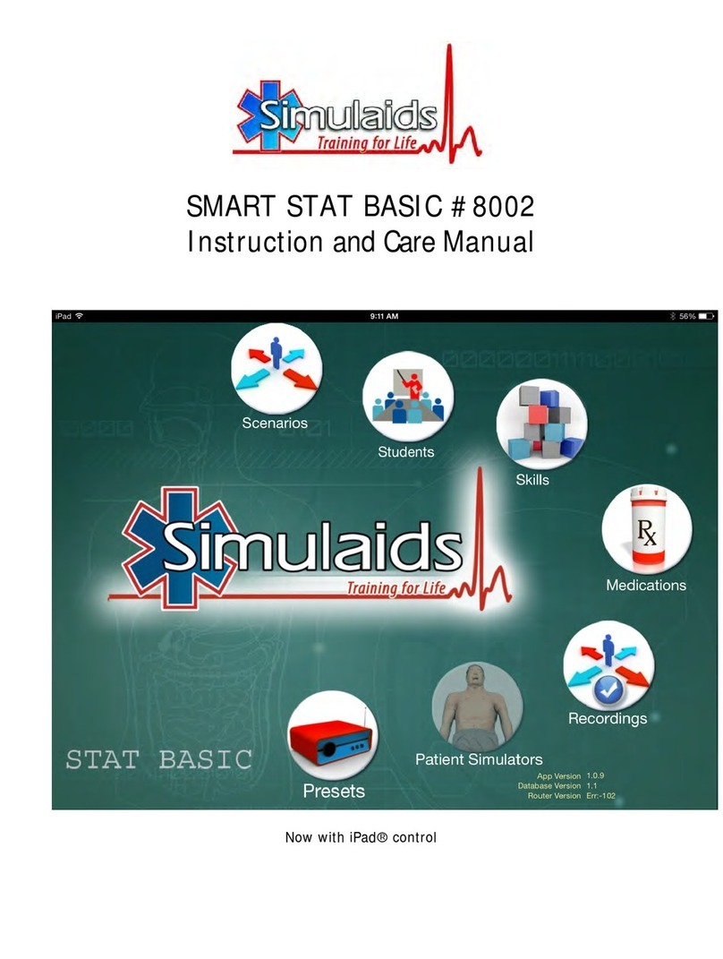 Simulaids SMART STAT BASIC 8002 Bedienungsanleitung Simulaids SMART STAT BASIC 8002 Bedienungsanleitung