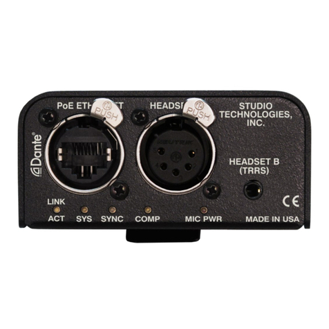 Studio Technologies 372A Bedienungsanleitung
