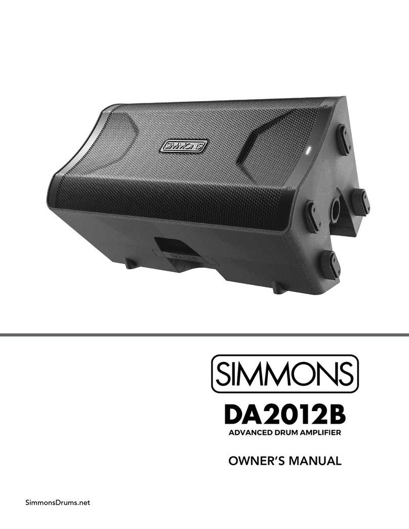 Simmons DA2012B Bedienungsanleitung