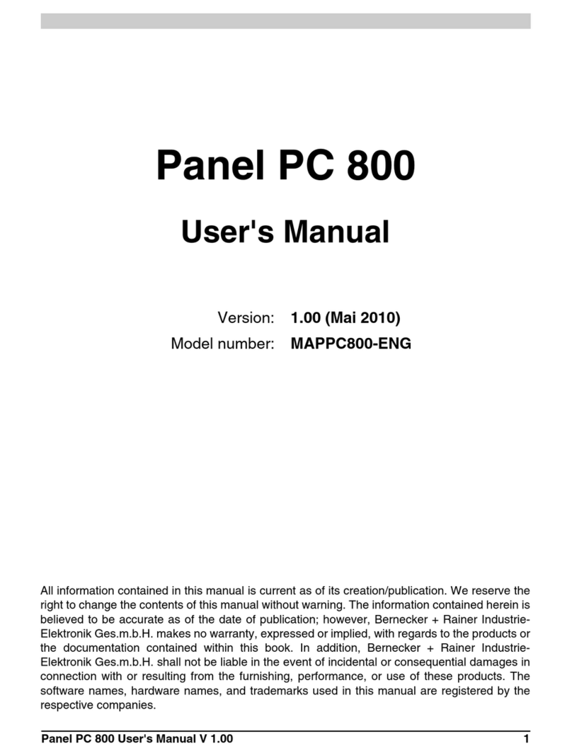 B&R Panel PC 800 Bedienungsanleitung