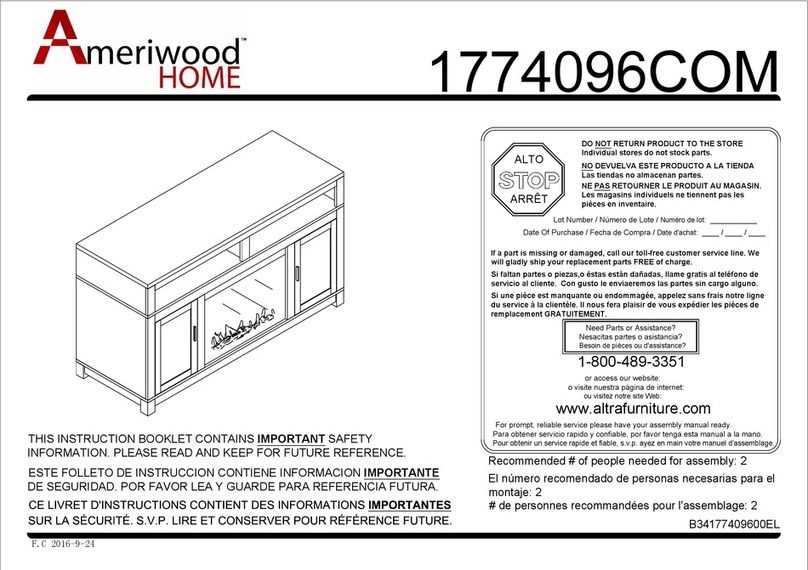 Ameriwood HOME 1774096COM Bedienungsanleitung Ameriwood HOME 1774096COM Bedienungsanleitung