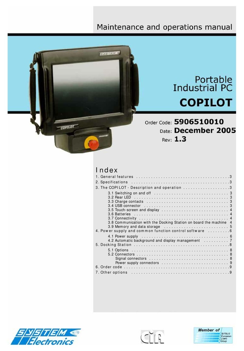 SYSTEM Electronics COPILOT 15" Bedienungsanleitung