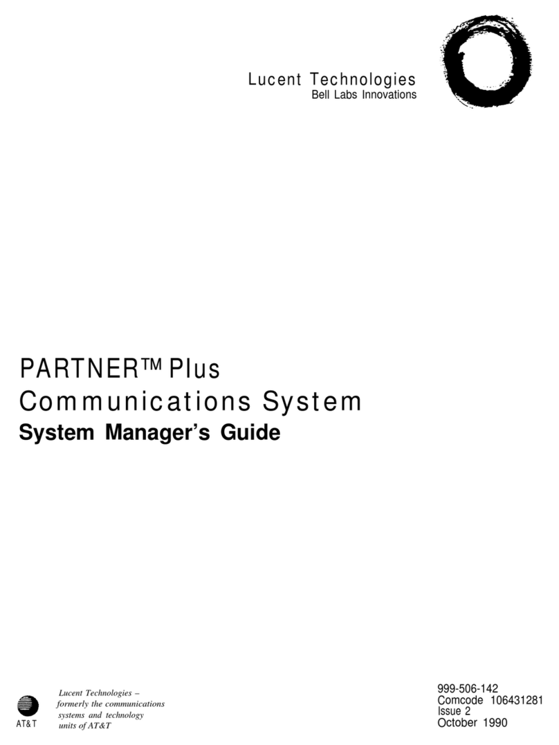 Lucent Partner Plus Benutzerhandbuch Lucent Partner Plus Benutzerhandbuch