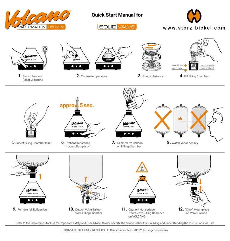 Volcano SOLID VALVE Bedienungsanleitung
