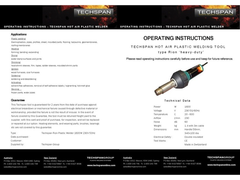 Techspan Rion Bedienungsanleitung