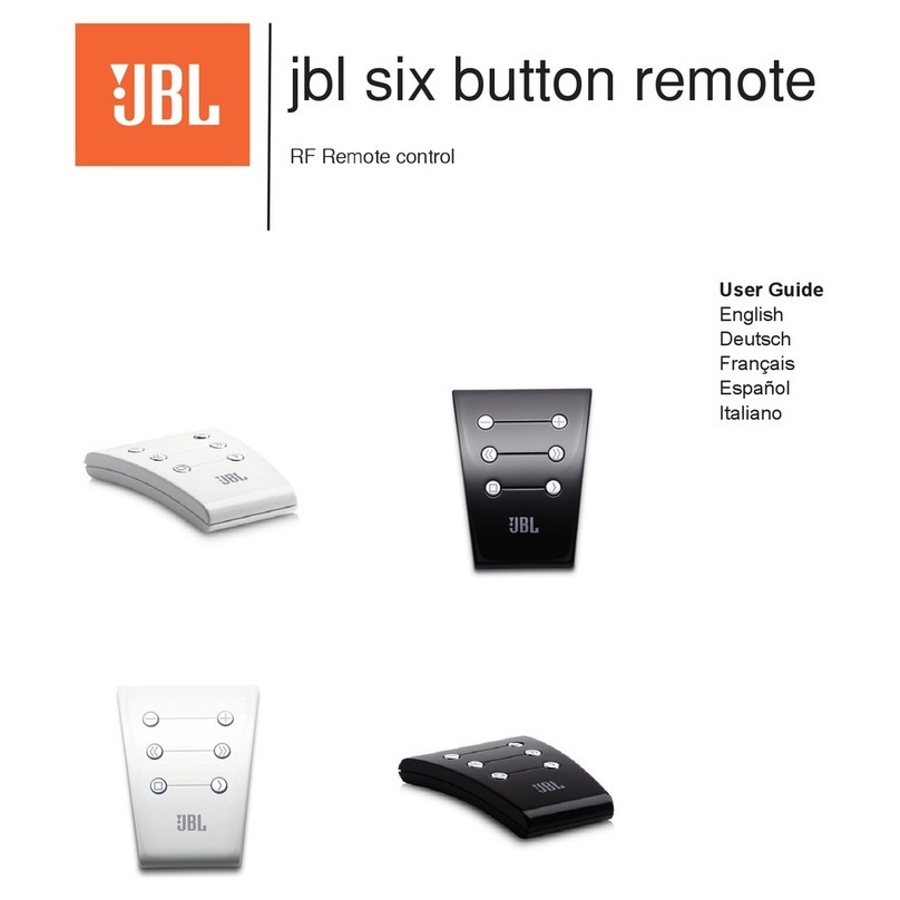 JBL Six Button Remote Bedienungsanleitung