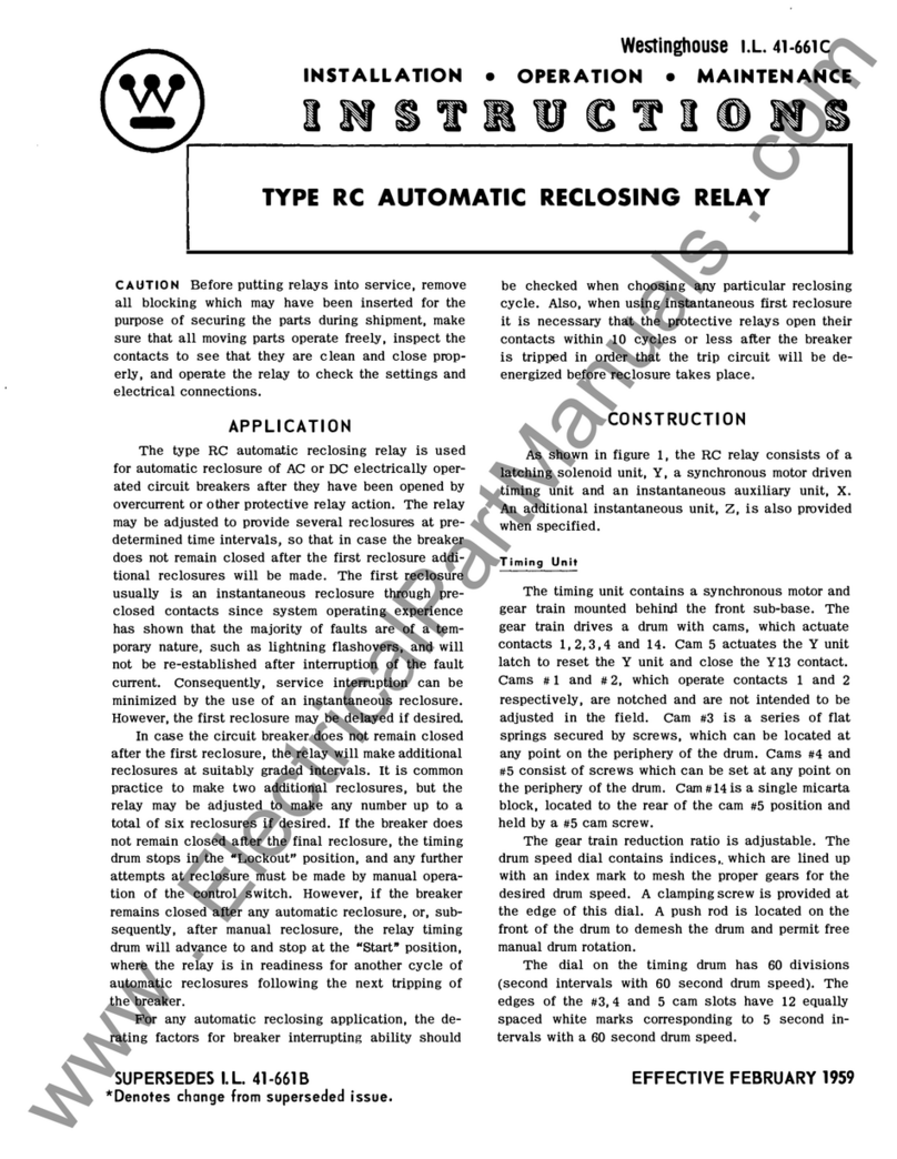 Westinghouse RC Bedienungsanleitung