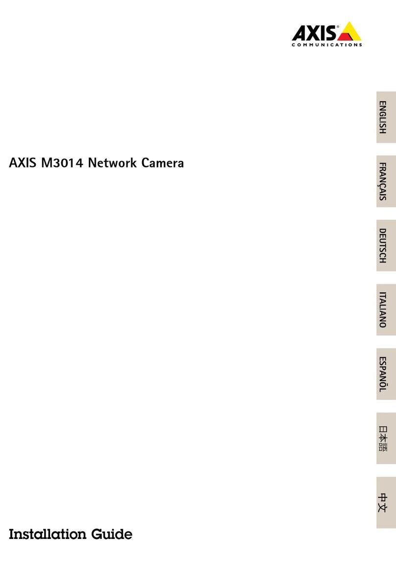 Axis M3014 Bedienungsanleitung Axis M3014 Bedienungsanleitung