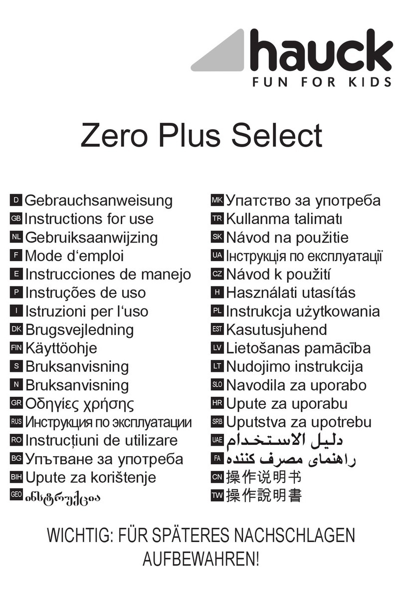 Hauck Zero Plus Select Bedienungsanleitung