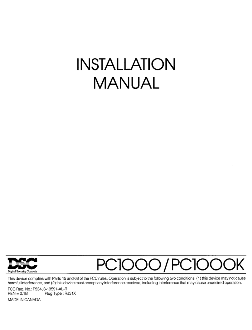 DSC PC1000 Bedienungsanleitung