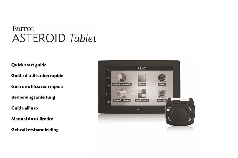 Parrot ASTEROID Tablet Bedienungsanleitung