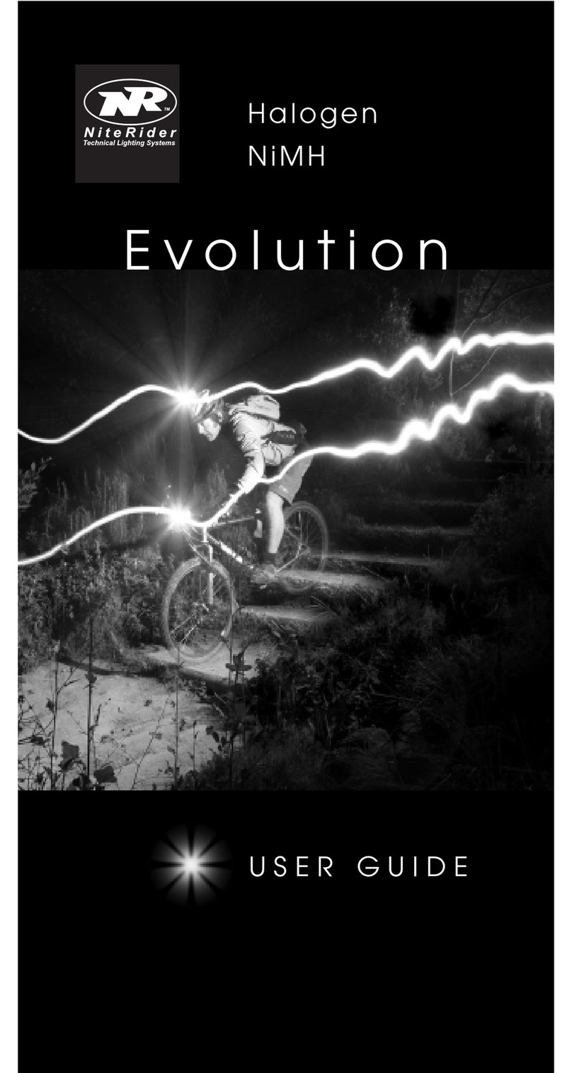 NiteRider Evolution Bedienungsanleitung NiteRider Evolution Bedienungsanleitung