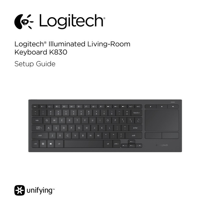 Logitech K830 Bedienungsanleitung Logitech K830 Bedienungsanleitung