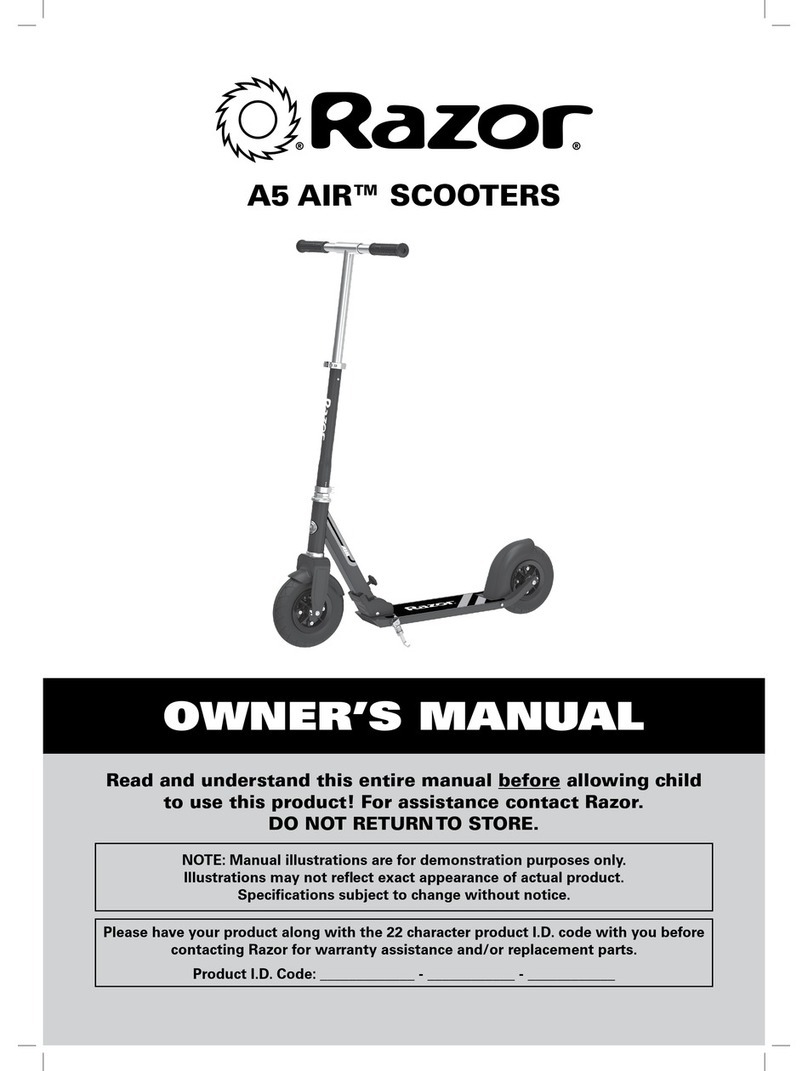 Razor A5 CARBON LUX Bedienungsanleitung Razor A5 CARBON LUX Bedienungsanleitung