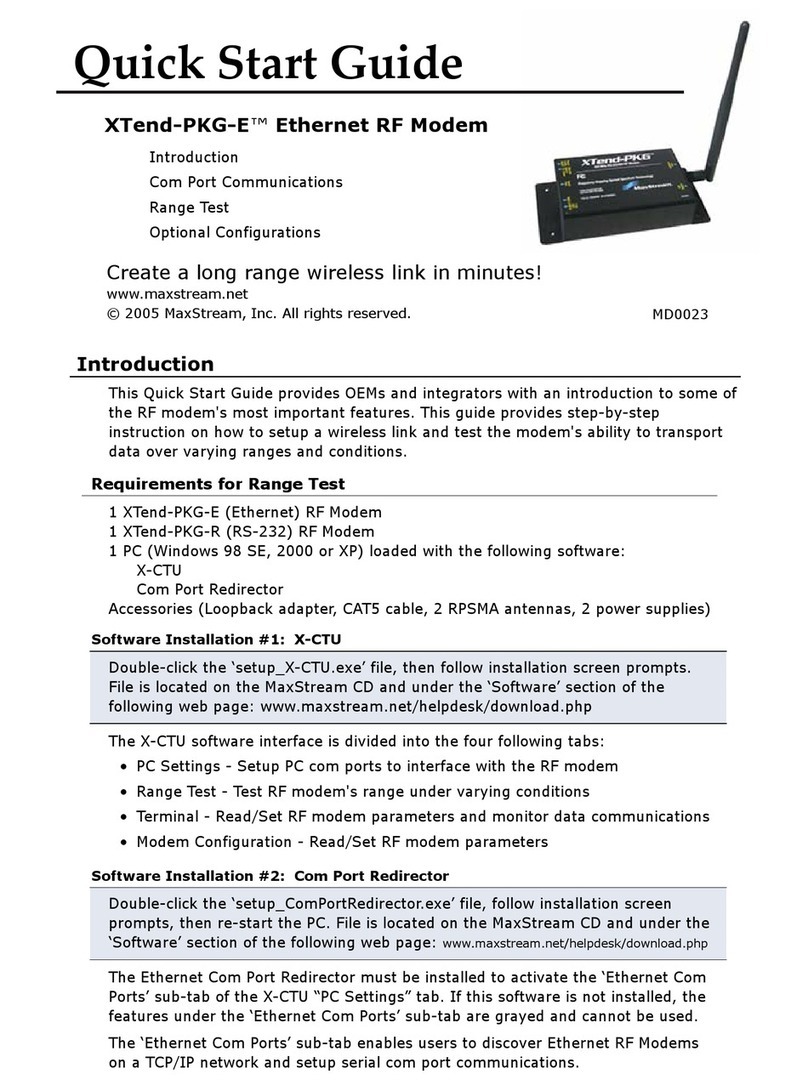 MaxStream XTend-PKG-E Bedienungsanleitung
