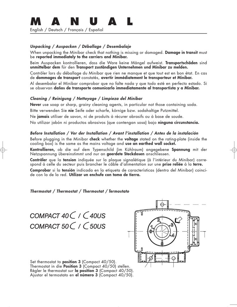 Minibar Systems Compact 40C Bedienungsanleitung