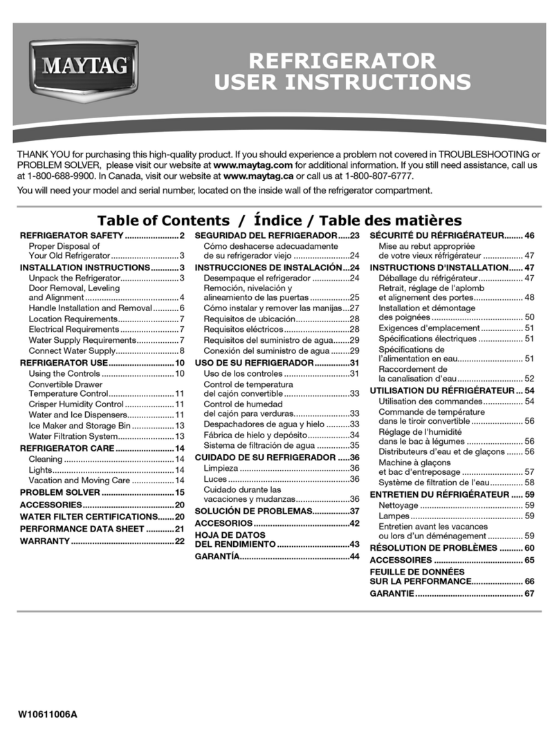 Maytag MSF21D4MD Bedienungsanleitung