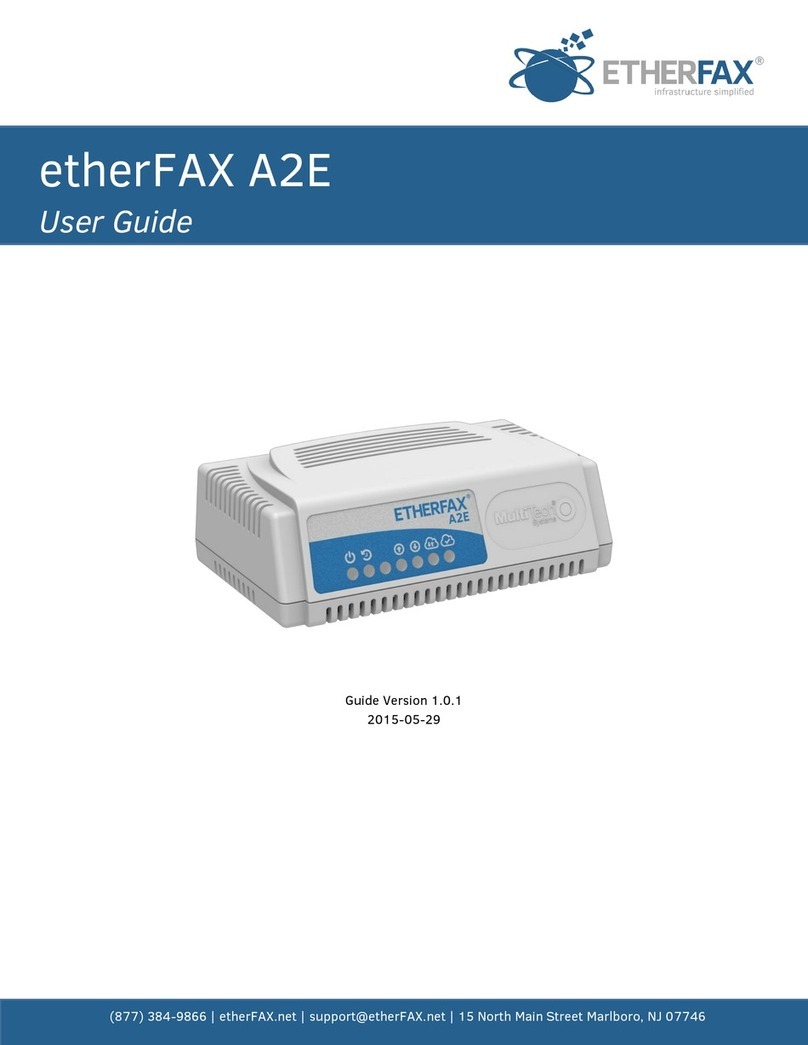 etherFAX A2E Bedienungsanleitung