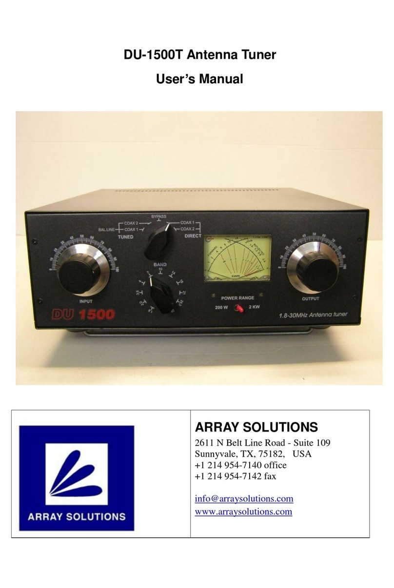 Array Solutions du-1500t Bedienungsanleitung