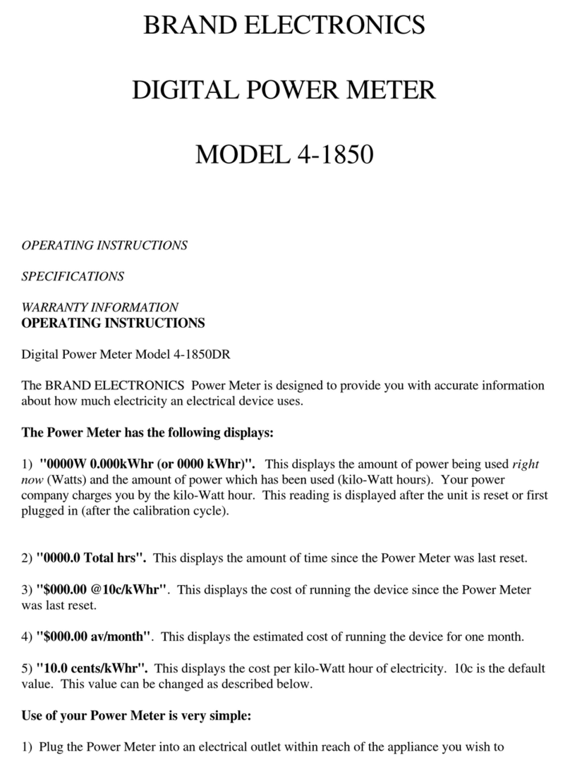 BRAND ELECTRONICS 4-1850DR Bedienungsanleitung