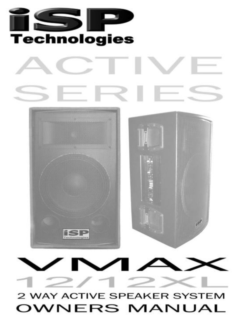 iSP Technologies VMAX 12 Bedienungsanleitung iSP Technologies VMAX 12 Bedienungsanleitung