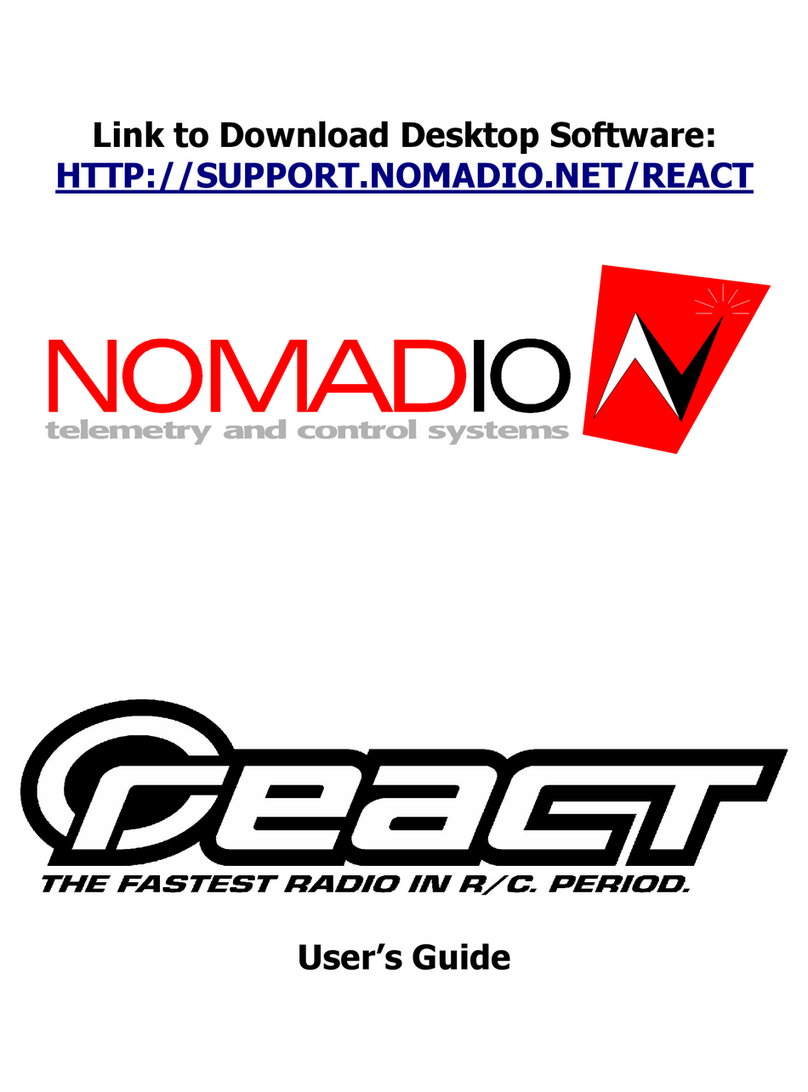 React nomadio Bedienungsanleitung