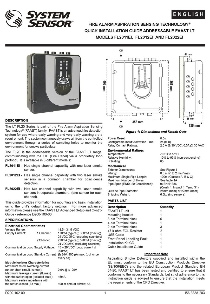 System Sensor FL2011EI Bedienungsanleitung