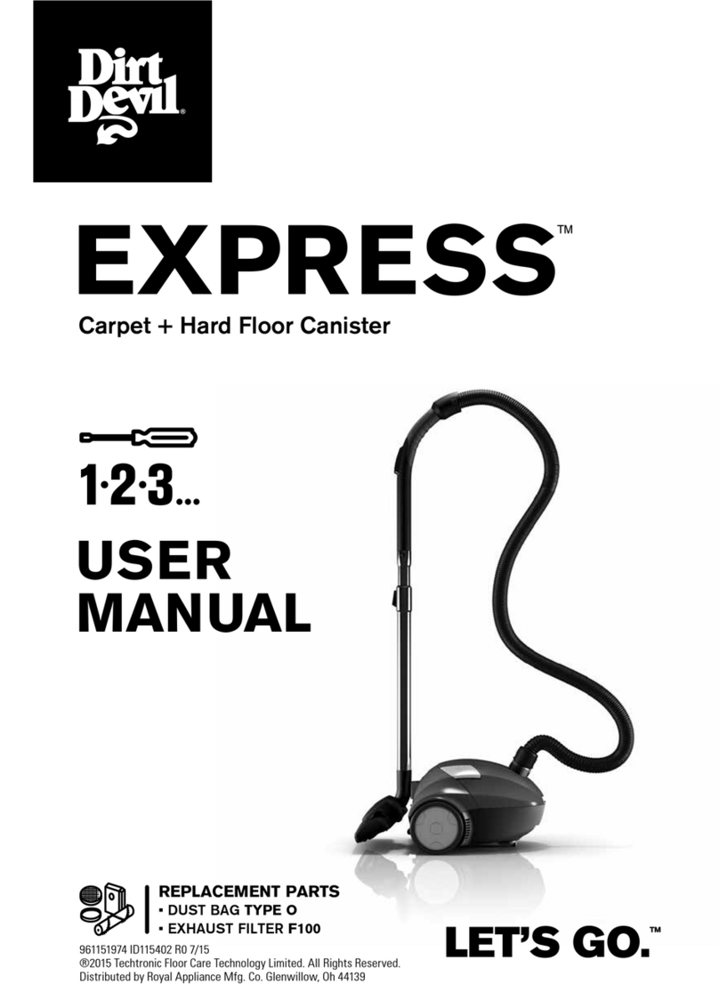 Dirt Devil SD30070 Bedienungsanleitung