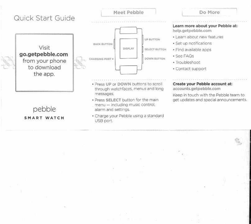 Pebble Technology PEBBLE Bedienungsanleitung