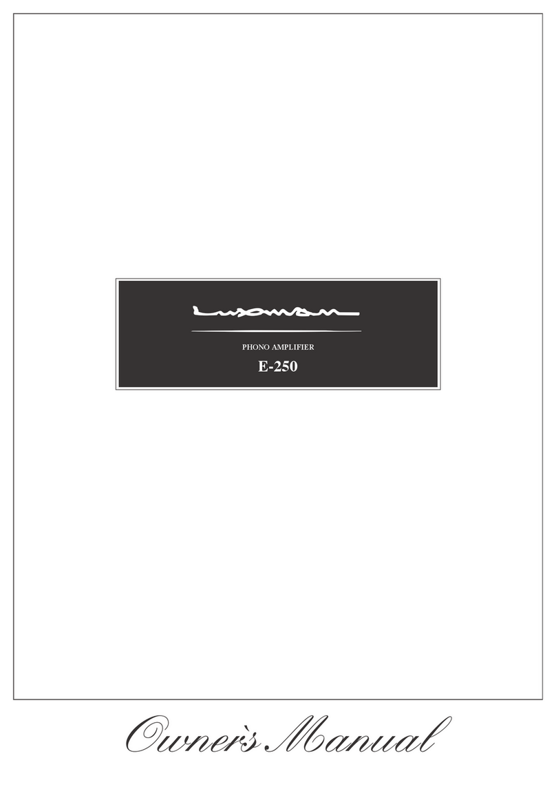 Luxman E-250 Bedienungsanleitung Luxman E-250 Bedienungsanleitung