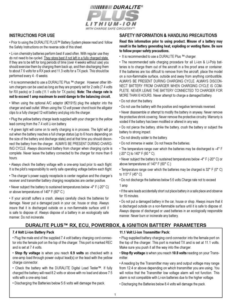 Duralite PLUS Bedienungsanleitung