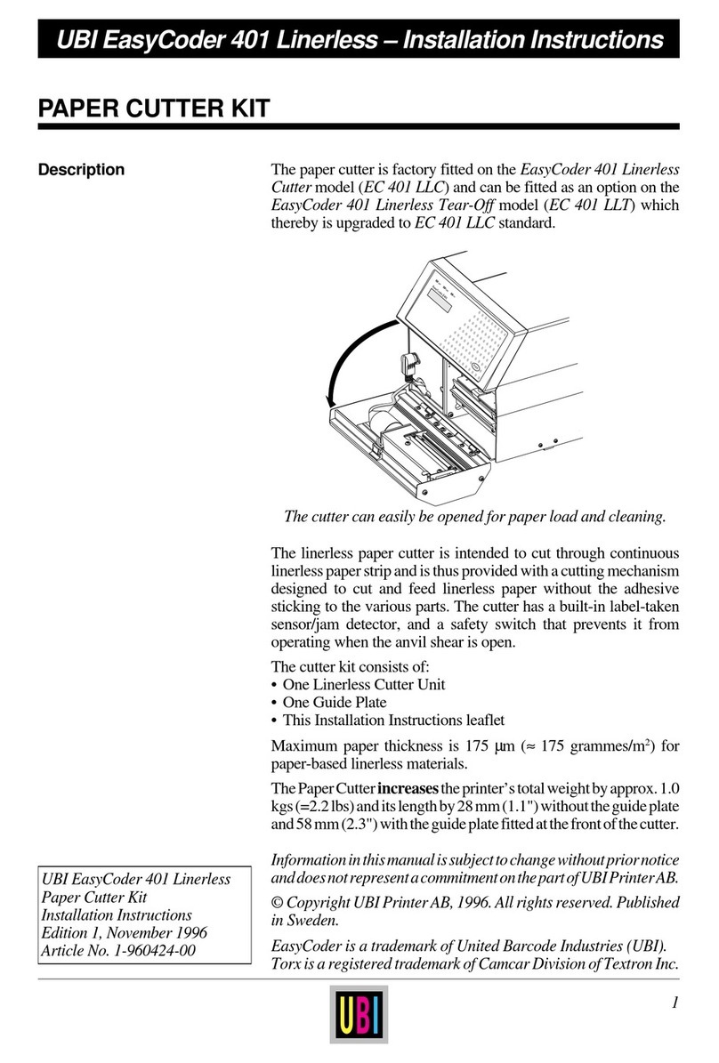 UBI EasyCoder 401 Bedienungsanleitung UBI EasyCoder 401 Bedienungsanleitung