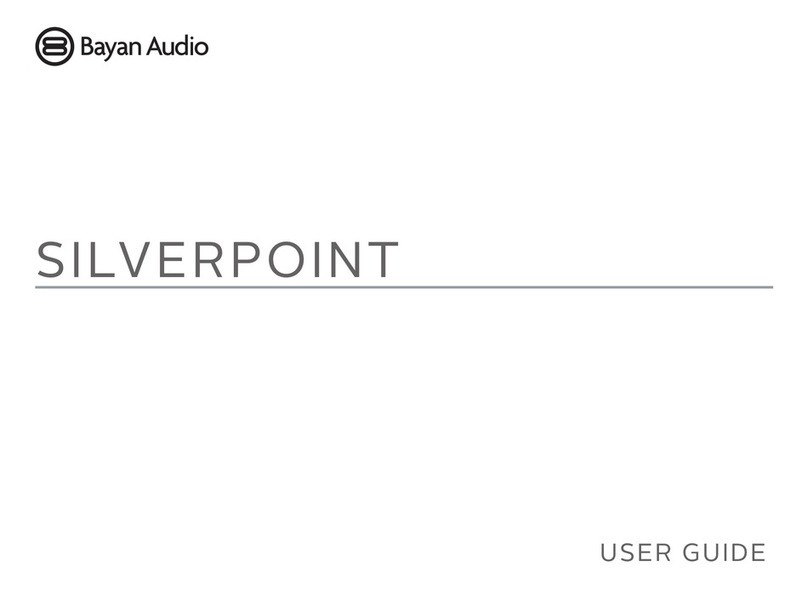 Bayan Audio SILVERPOINT Bedienungsanleitung