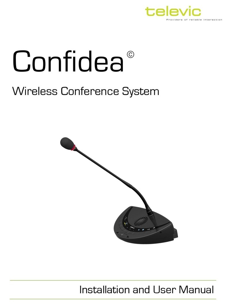 Televic Confidea Bedienungsanleitung