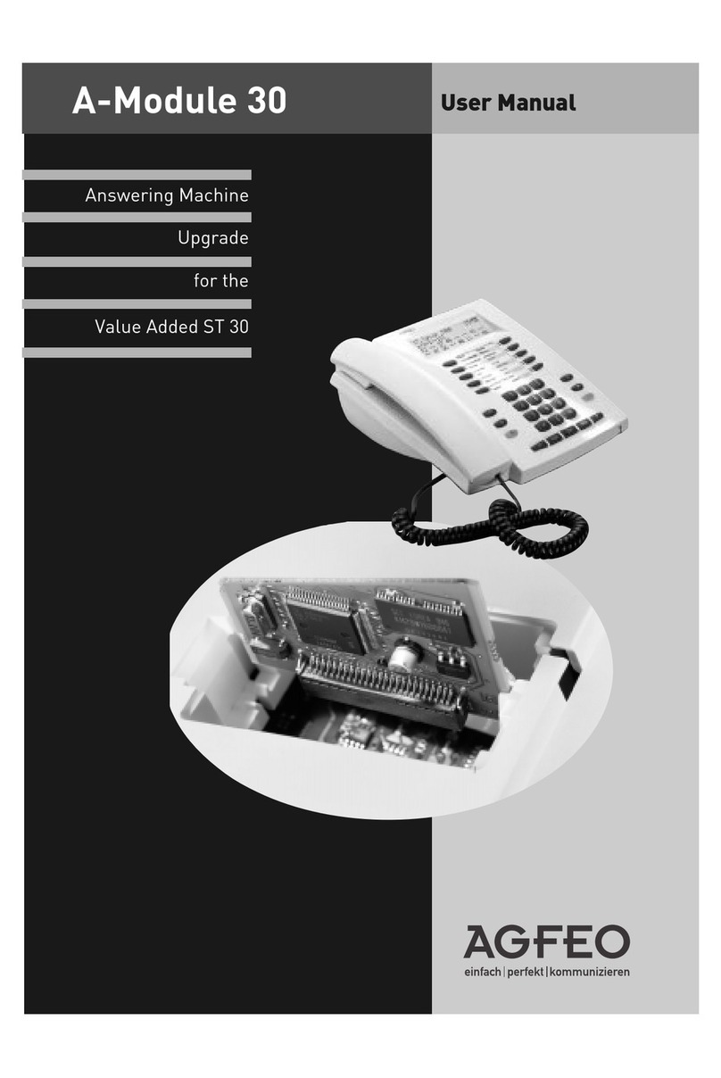 AGFEO A-MODULE 30 Bedienungsanleitung